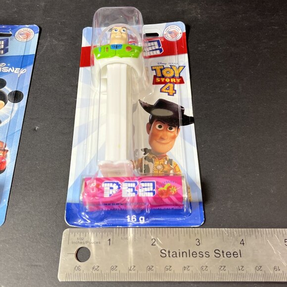 Lot Of 3 Buzz Lightyear PEZ  Disney / Toy Story 4  To Infinity And Beyond! USA - Picture 9 of 9